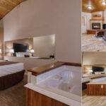 A Romantic Escape Awaits – Luxury King Bed with Jacuzzi & Fireplace at Majestic Mountain Inn