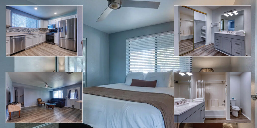 Experience Comfort and Space in the Two Story Apartment at Majestic Mountain Inn